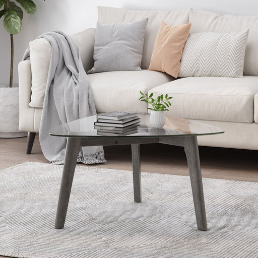 Modern Coffee Table With Wood Construction And Compact Design Noble House