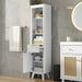 Tall Bathroom Storage Cabinet With Adjustable Shelves And 1 Drawer & Door Noble House