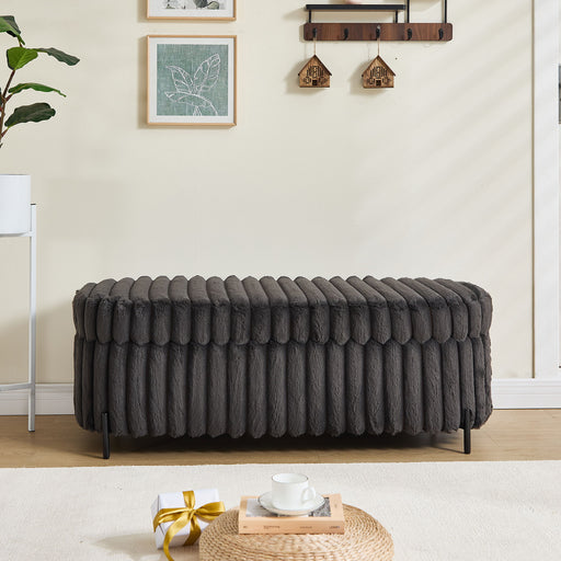 Flip Top Storage Bench With Metal Legs Home Essentials