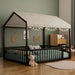 Montessori Floor Bed Frame With House Shape Hearth and Haven