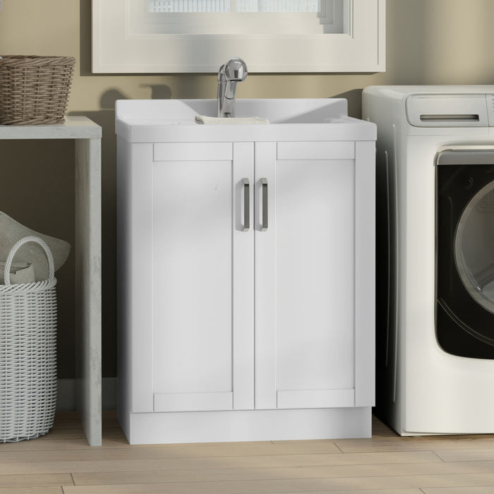 Kyle - Laundry Cabinet & Faucet And Stainless Steel Sink Simpli-Home