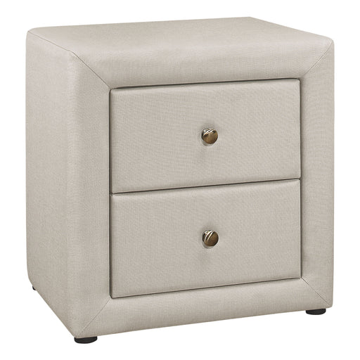 Nightstand, Storage Drawer Versatile Use, Upholstered, Transitional 8th Street