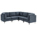 Upholstered Modular Sectional With Tall Legs Home Essentials