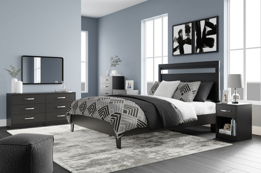 Finch - Six Drawer Dresser - Black Signature Design by Ashley®