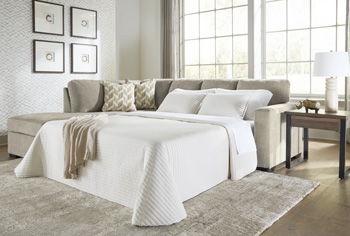 Bridgepoint - RAF Full Sofa Sleeper - Stone Signature Design by Ashley®