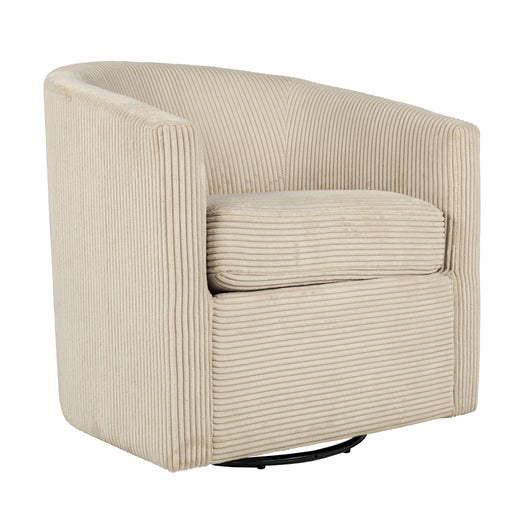 Swivel Accent Chair With U Backrest, Plush Cushion Living Room Furniture Home Essentials