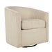 Swivel Accent Chair With U Backrest, Plush Cushion Living Room Furniture Home Essentials