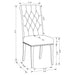 Tufted Rolled Backrest Side Chairs (Set of 2) Furniture Max