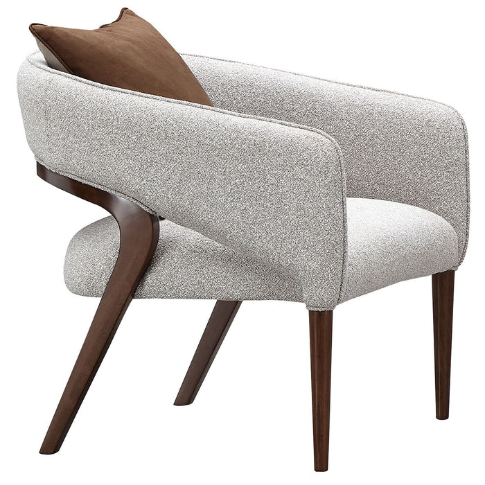 Houston - Accent Chair - Pebble / Walnut