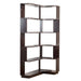 Ox Blood - Red 90Cm L-Shaped Freestanding Corner Bookshelf With Anti Tip Safety, Storage Cabinet For Living Room - Ox Blood Red Home Essentials