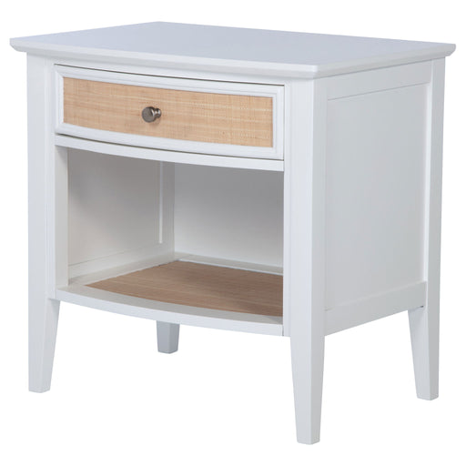 Talia - 1 Drawer Nightstand - White Furniture Max