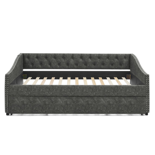 Upholstered Daybed With USB Charging & Pull Out Bed Home Essentials