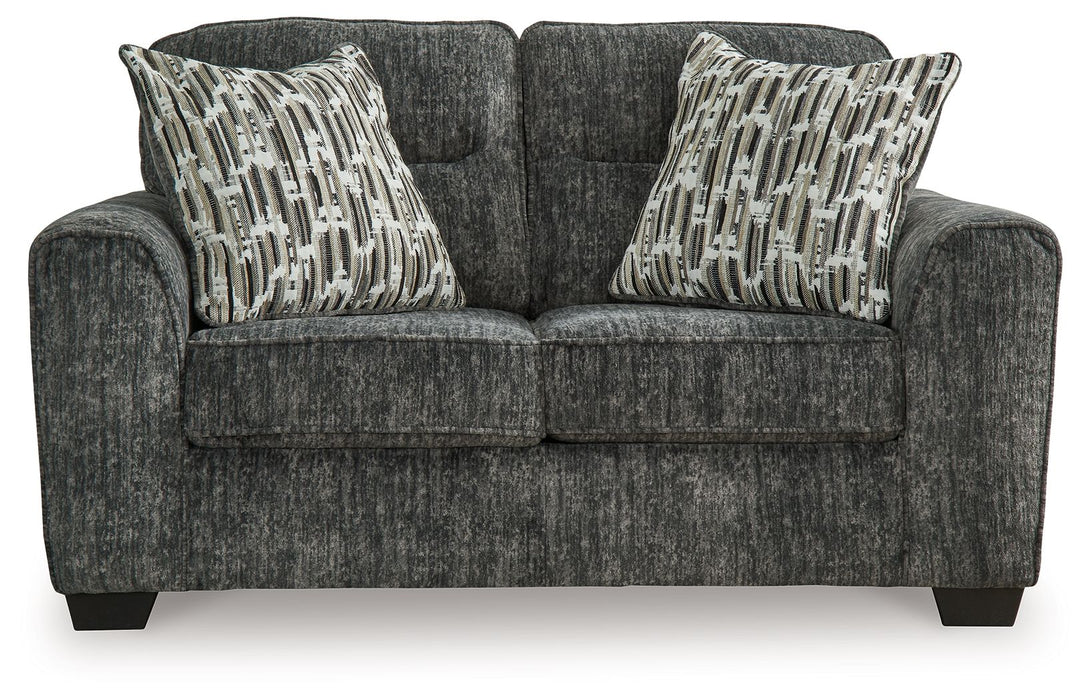 Lonoke - Loveseat - Gunmetal Signature Design by Ashley®