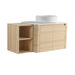 Mounted Bathroom Vanity With Art Sink, Storage Shelves, Soft Close Door Home Essentials