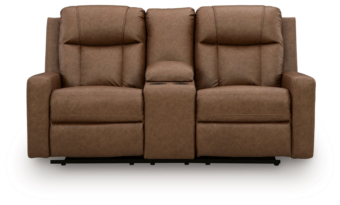 Mackmenville - Double Reclining Loveseat With Console Benchcraft®