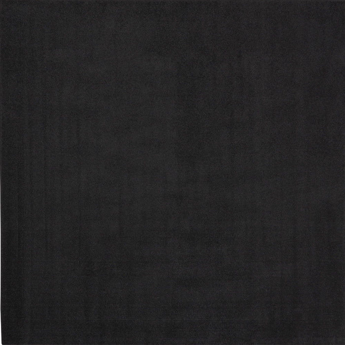 7' X 7' Square Non Skid Indoor / Outdoor Area Rug - Black