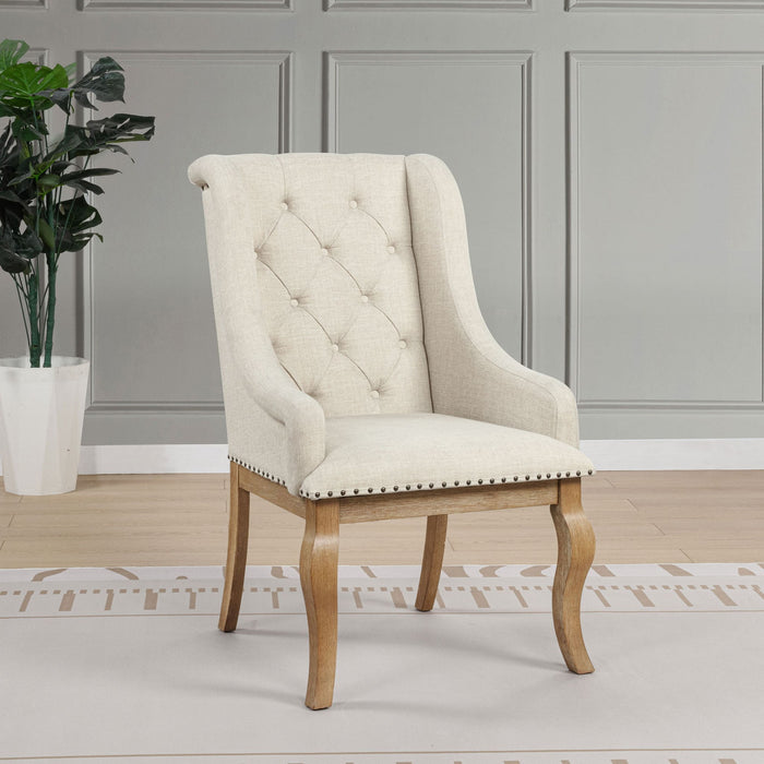 Fremont - Upholstered Dining With Button Tufted (Set of 2) - Brown Furniture Max