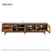 TV Stand For TVs Up To 85", Media Console With 2 Drawers - Walnut Hearth and Haven