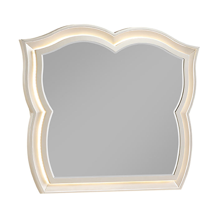 Flora - Framed Mirror With LED Lighting (Dresser Not Included) - Champagne Matrix Furniture Group