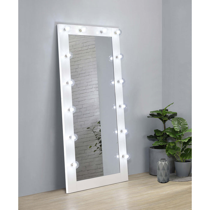 Theron - Floor Mirror With LED Lighting Furniture Max