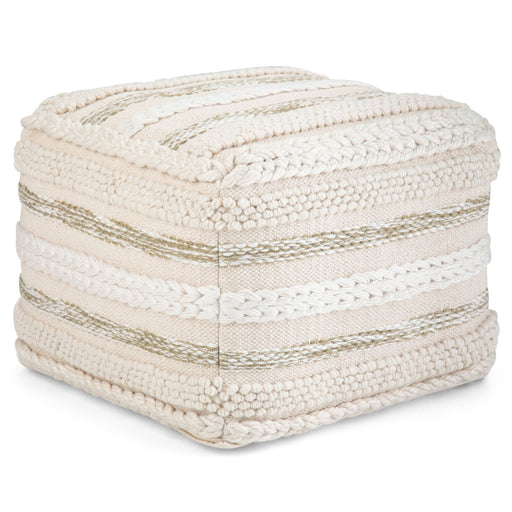 Sommer - Handcrafted Square Pouf Simpli-Home