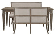 Lancaster - 3 Piece Extendable Rectangular Dining Table Set Magnussen Furniture