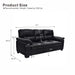 3 Seater Sofa With Padded Armrests And Triangular Leg Home Essentials