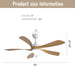 45" Ceiling Fan With DC Motor Smart App Control Quiet Reversible Operation Dimmable Lighting And Timer Daily Nest