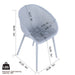 Modern Lounge Chair Set With Round Table Home Essentials