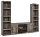 Wynnlow - 3-Piece Entertainment Center With Electric Fireplace - Gray Signature Design by Ashley®