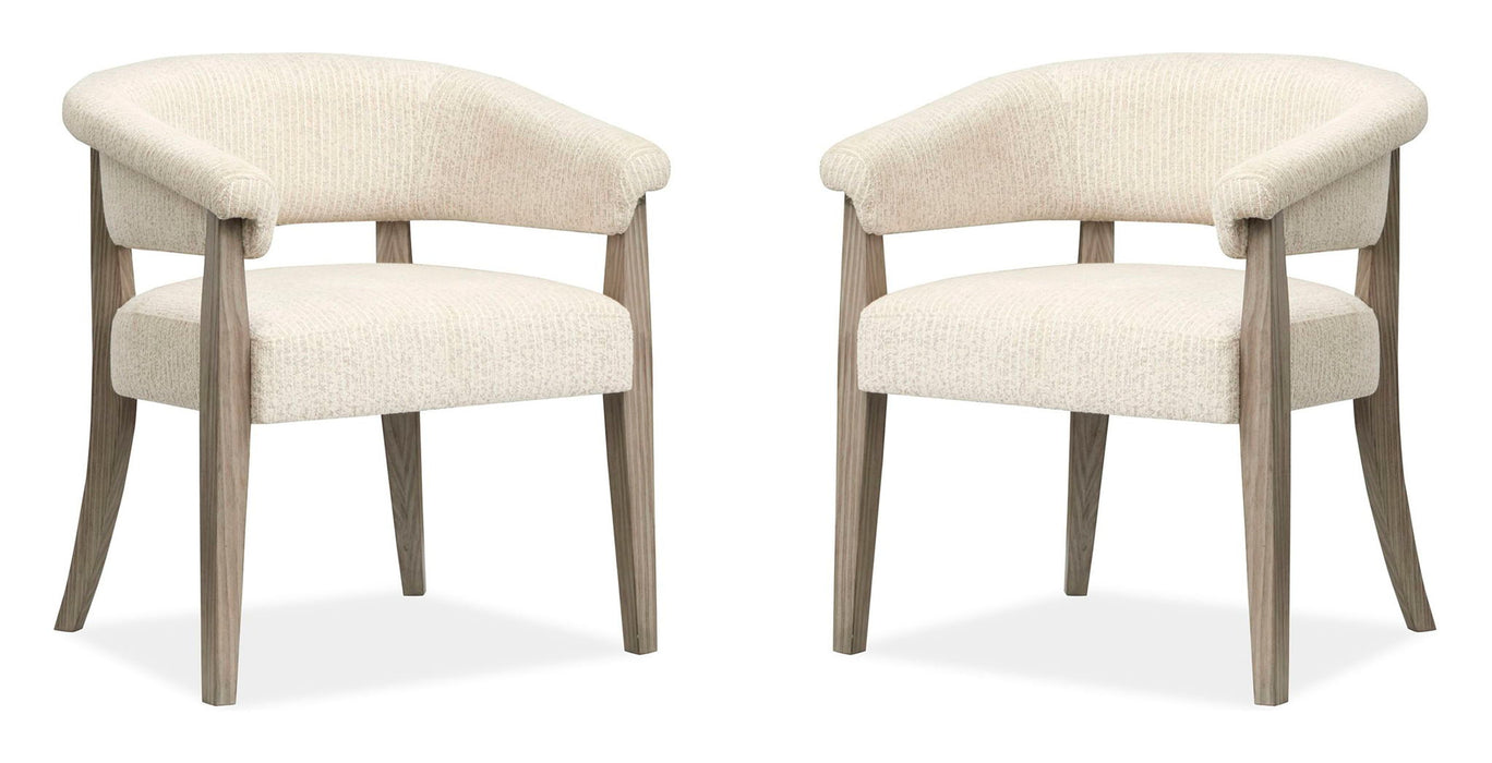Braelyn - Upholstered Host Chair (Set of 2) - Dorian Gray Magnussen Furniture