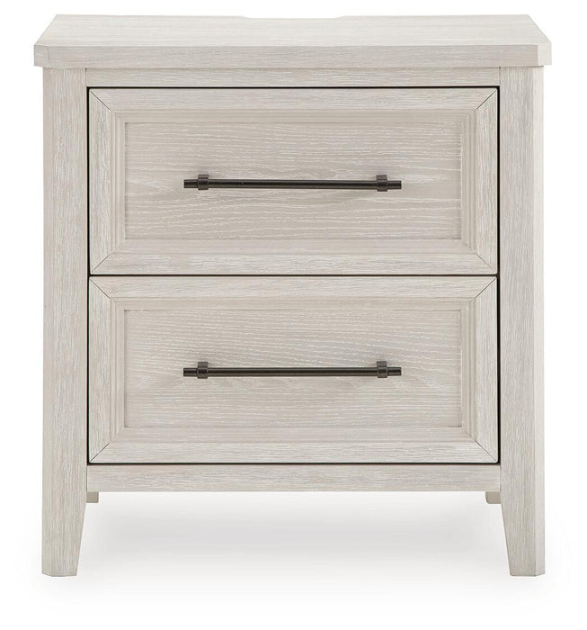 Darbonton - Two Drawer Night Stand - Dove White Signature Design by Ashley®