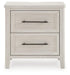 Darbonton - Two Drawer Night Stand - Dove White Signature Design by Ashley®