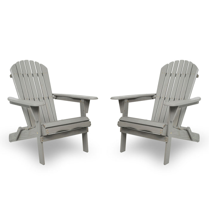 Lounge Patio Chair For Garden Outdoor Wooden Folding Adirondack Chair (Set of 2) Solid Cedar Wood Lounge Patio Chair For Garden Home Essentials