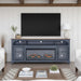 Fireplace TV Stand For TVs Up To 95" - Blue Home Essentials