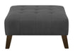 Square Ottoman - Gray Emerald Home