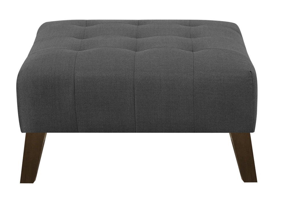 Square Ottoman - Gray Emerald Home