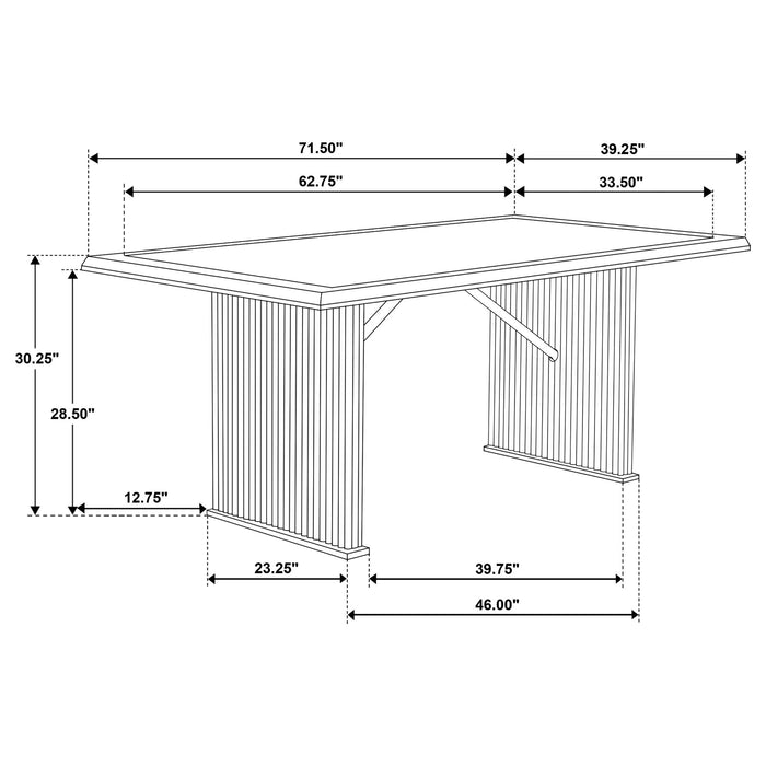Wawona - Rectangular Dining Table Set Furniture Max
