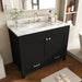 Bathroom Vanity Set, Soft Close Doors, 3 Faucet Holes, Sink Included - Black Home Essentials