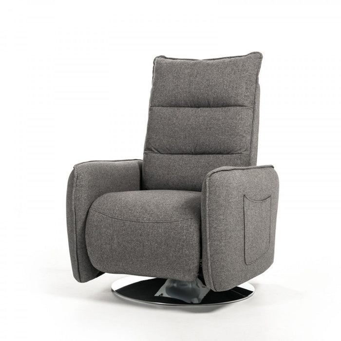 Fabric Modern Recliner Chair - Gray