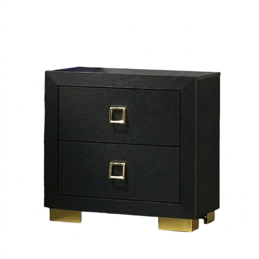Nightstand, Bedside Table - Black Home Essentials