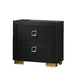 Nightstand, Bedside Table - Black Home Essentials