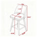 360° Swivel Bar Stool, Counter Height Kitchen Island Chair Home Essentials