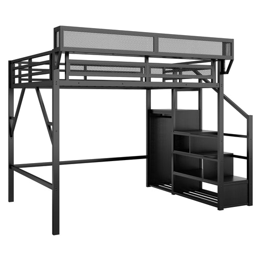 Loft Bed With Storage Shelves, Wardrobe Home Essentials