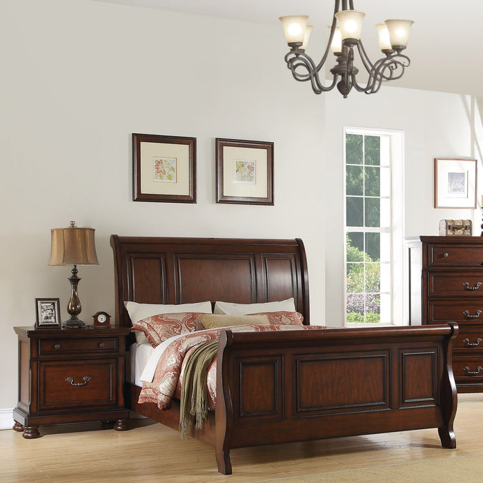 3 Piece Bedroom Set, Bed With 2 Nightstands Home Essentials