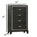1 Piece Chest Tapered Legs Bedroom Furniture - Black Home Essentials