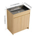 28" Freestanding Bathroom Vanity With Sink, Soft Close Doors - Oak Home Essentials