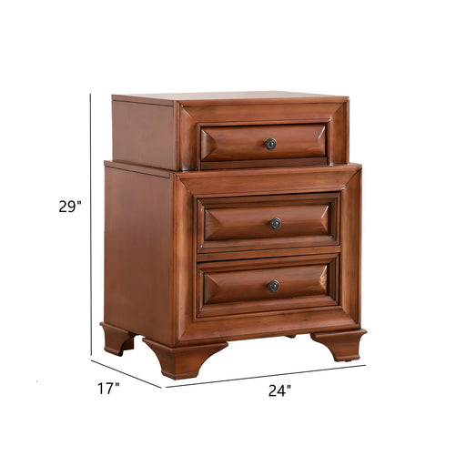 Storage Nightstand - Oak Glory Furniture