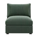 Armless Chair With Design For Living Room - Dark Green Home Essentials