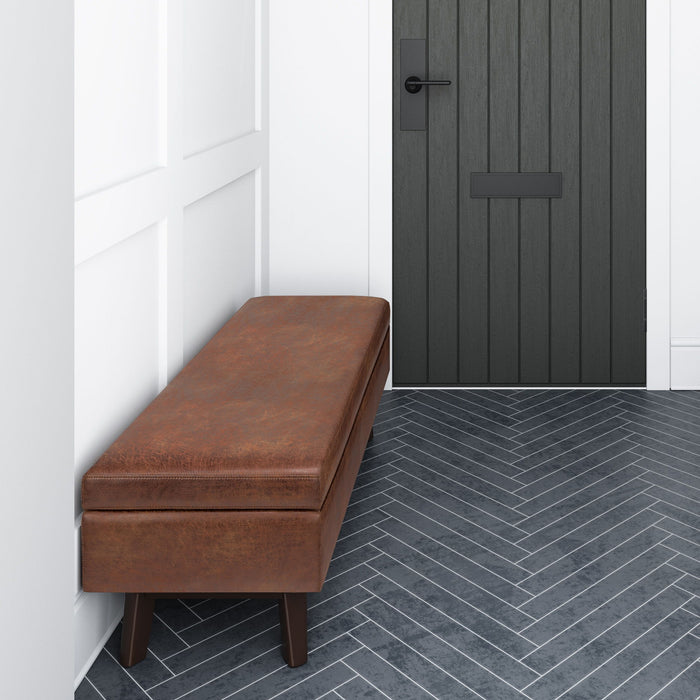 Owen - Upholstered Rectangular Storage Ottoman Simpli-Home
